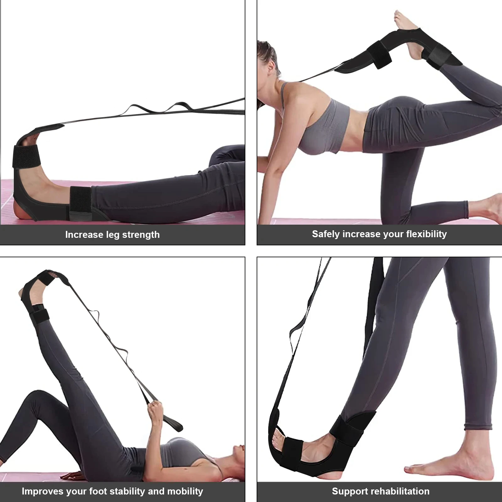 Yoga strap fascia stretcher for foot leg stretching rehabilitation, yoga strap, aerial yoga strap