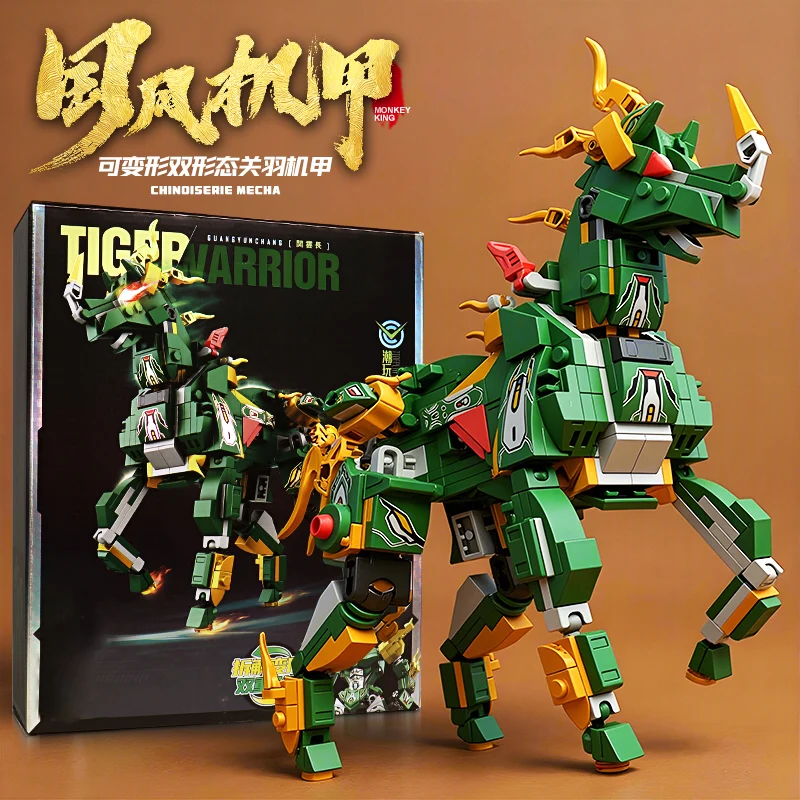 Creative DIY Assemble Animal Pony Building Blocks Transforming Robot Mecha Warri