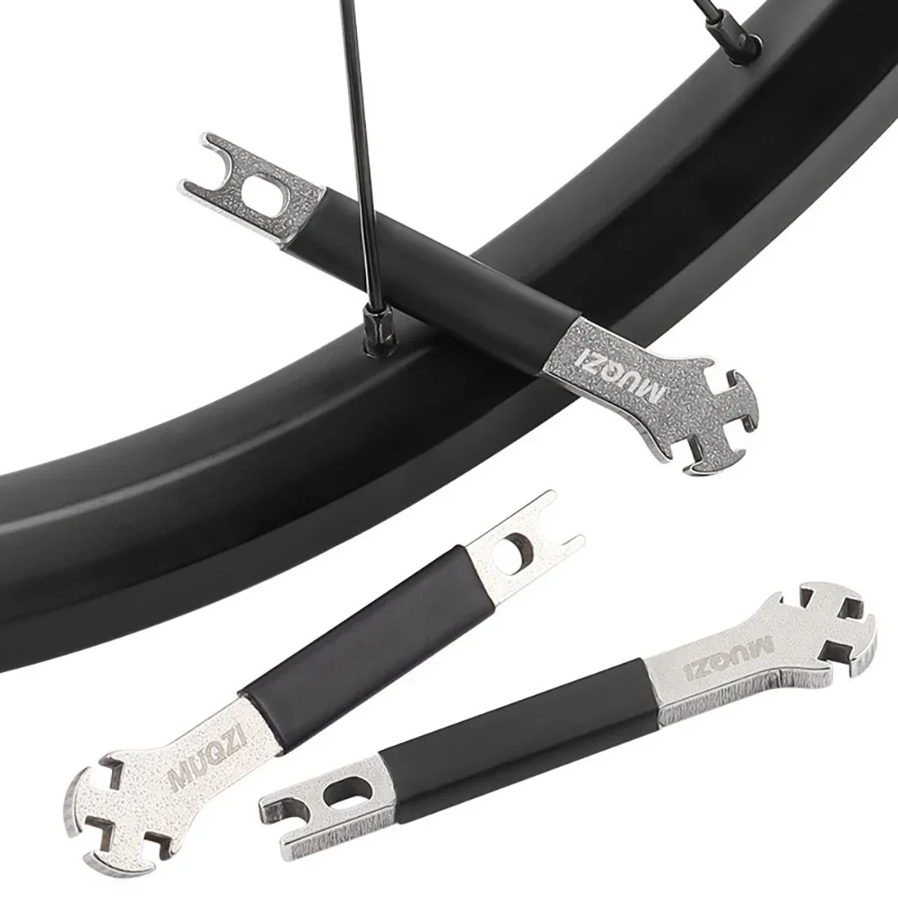 1Pc Spokes Wrench Stainless Steel Spokes Key Spoke Nipple Remover Bicycle Wheel Tension Adjust Repair Tools Bike Accessories