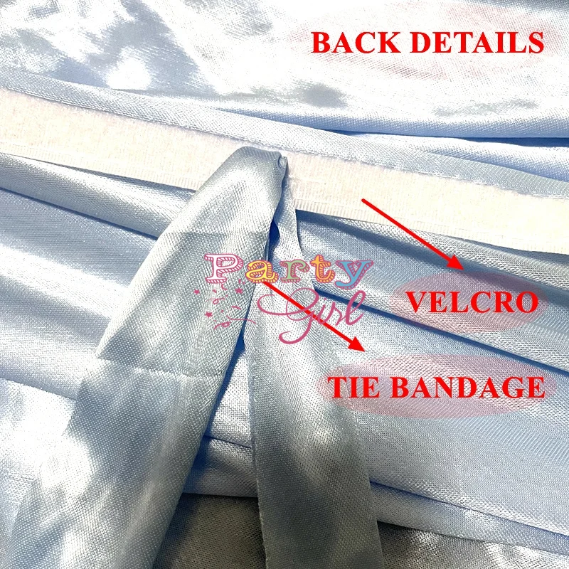 Ice Silk Table Swag Valance Drape For Table Skirt Cloth Party Event Decoration