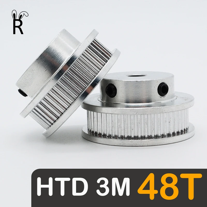 

HTD 3M 48Teeth Timing Pulley Bore 5/6/7/8-22/24/25mm Synchronous Wheels 48 Teeth 3M Belt Pulleys Width 10/15mm HTD3M Pulley 48T