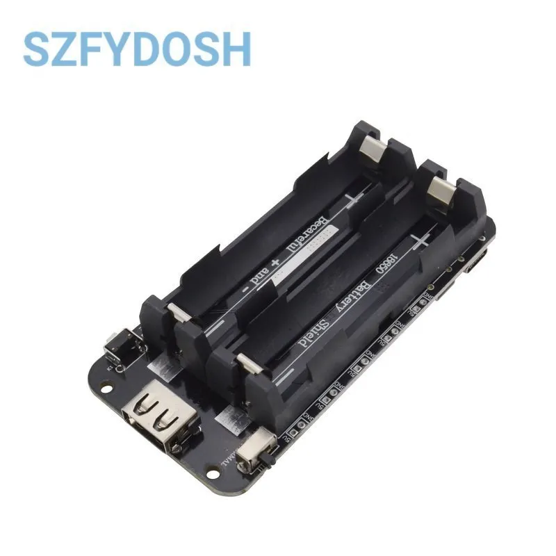 รูปสินค้า แบตเตอรี่ชาร์จ 18650 สำหรับ ESP32 ชาร์จด้วย USB Type-A