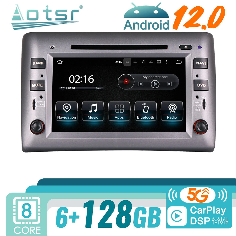 

For Fiat Stilo 2002 - 2010 Android Car Radio 2Din Autoradio Stereo Multimedia Video Player GPS Navi Head Unit Screen