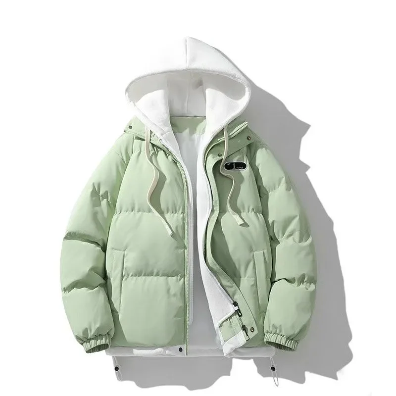 Fake Two Cotton Jackets Women's Winter Thick Warm Cotton Jacket Top New Women Winter Coat Jacket Warm Down Cotton Parkas Loose