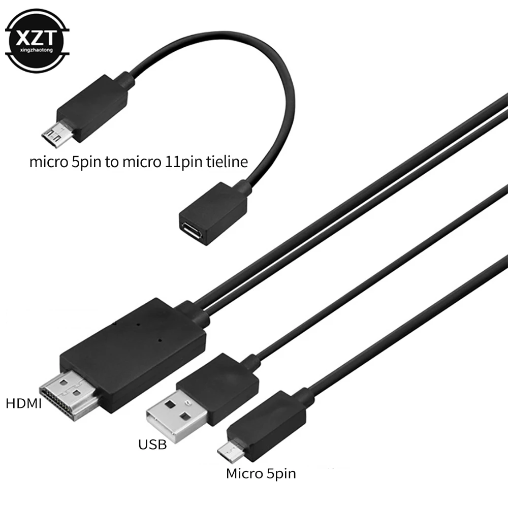 Fe ciega combinación Revelar Cable Micro USB MHL a HDMI de 1,8 M, Cable Compatible con 5 pines y 11  Pines, adaptador de TV HD de 1080P para SamSung, HuaWei, Xiaomi, HTC,  teléfono Android| | - AliExpress