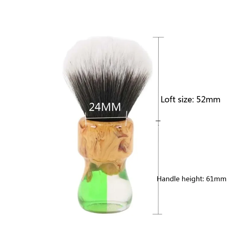 Yaqi Durability 24mm Goblin Synthetic Husky Knot Shaving Brush & Sandalwood Soap Set Lightweight Versatile Wet Shaving Brush