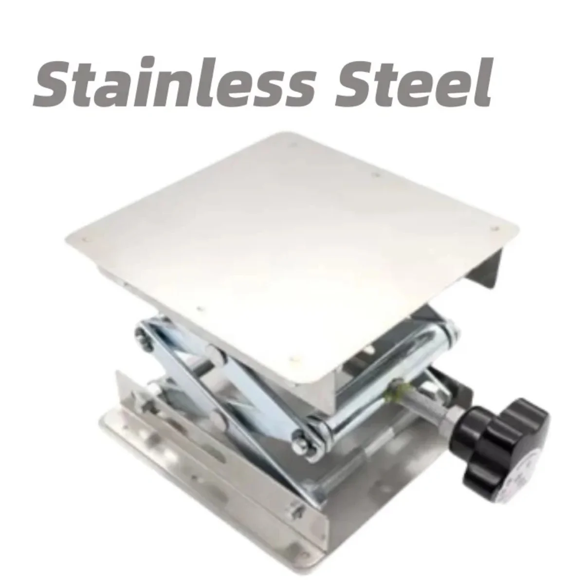 Woodworking Bench Stainless Steel Lab Support Jack Platform Lift Stand Table Expandable Lift Height Range