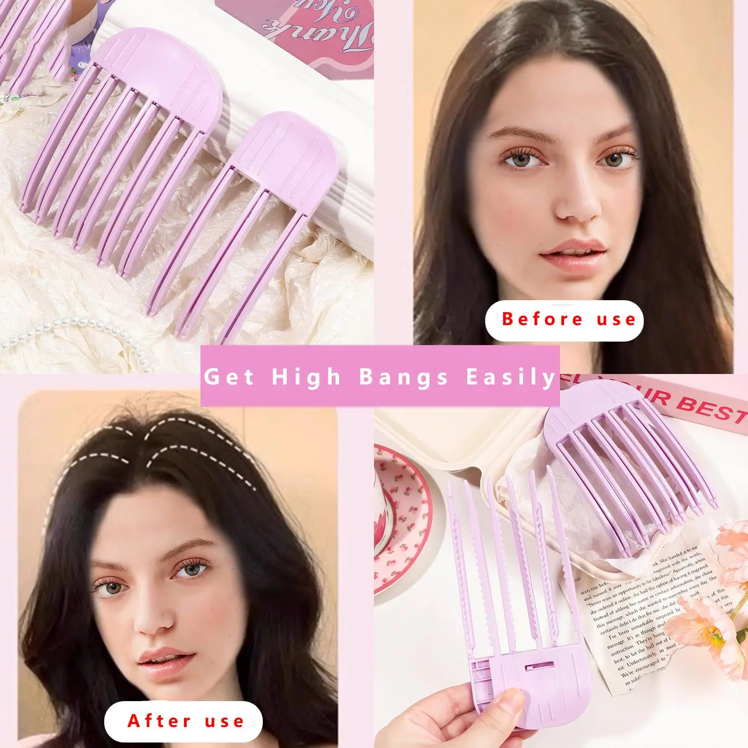 Volumizing Hair Clips for Fluffy Bangs and Roots