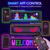Truck windshield control flexible led eye animation display smart scrolling message eye Soft LED Sign Board for trucks light 2