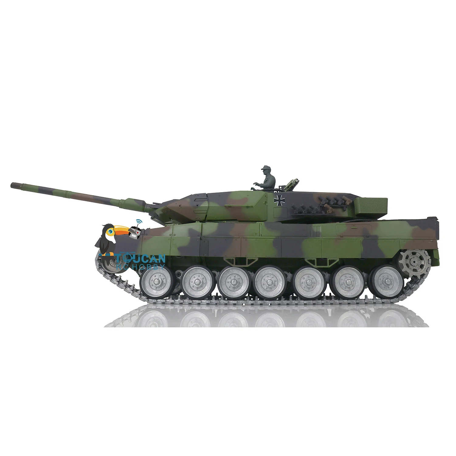 Heng Long 1/16 RC Tank 7.0 Customized Leopard2A6 Radio Control Tank 3889 Metal Tracks FPV Recoil Vehicle Toys TH17595 4