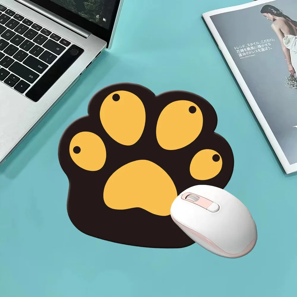 Garra de Gato Kawaii Pequeno Mouse Pad Impermeável Desktop Bonito Mousepad Tapete de Mesa Antiderrapante Acessórios para Jogos Escritório Casa pc Laptop - Imagem 6