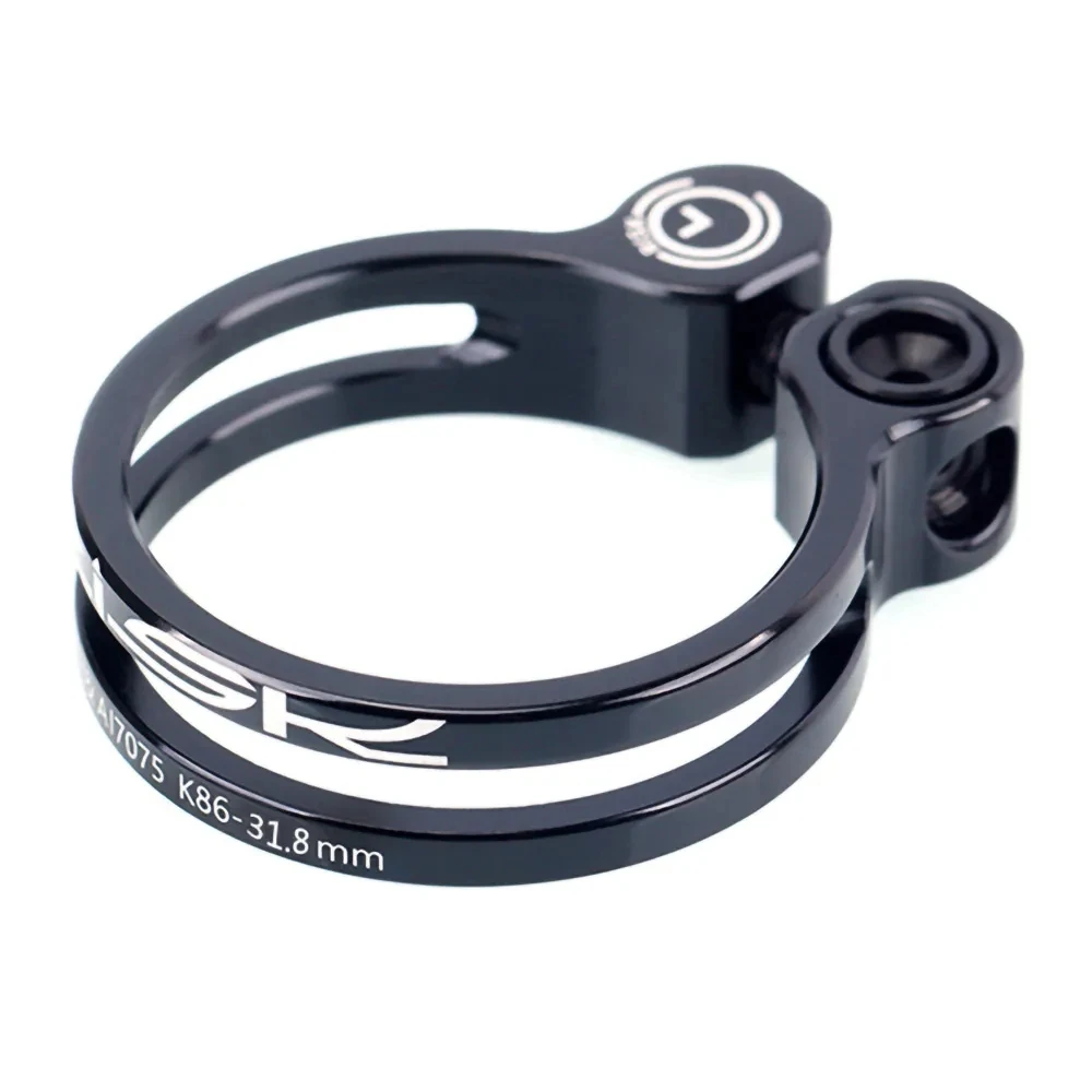 Abrazadera Rápida Para Tija De Sillín - Aleación Aluminio, 34.9 Mm, Color Titanio