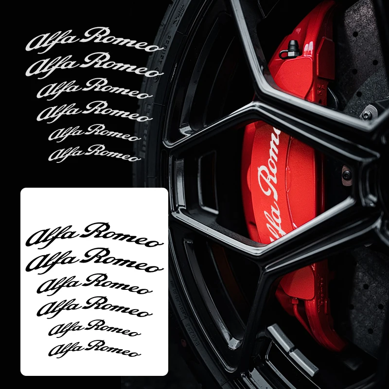 Pegatinas para pinzas de freno de coche, calcomanías resistentes al calor, accesorios para automóviles para Alfa Romeo Giulietta GT Mito Brera Giulia F1