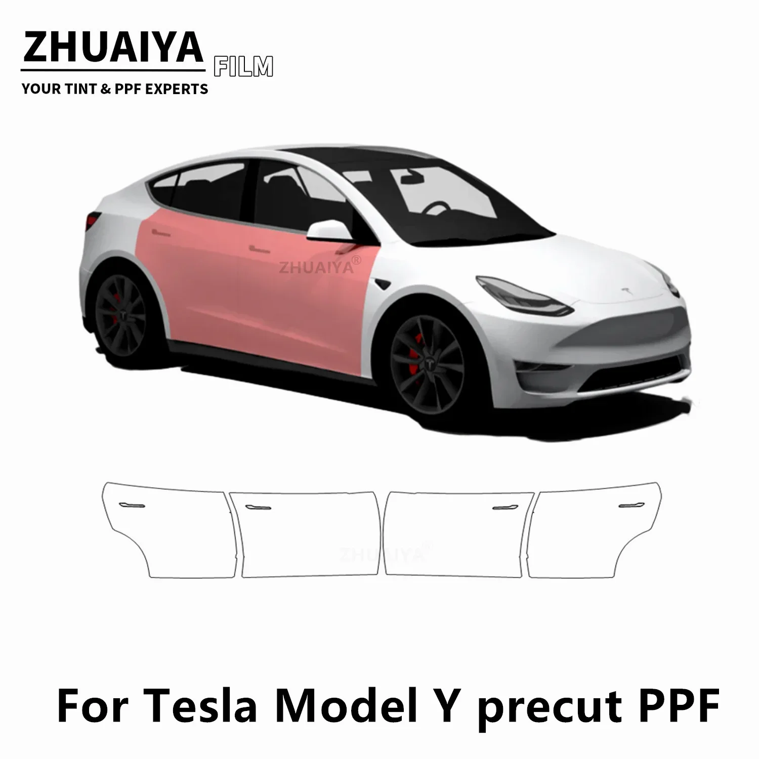 

2020-2024 For Tesla Model Y Door Kit PPF Paint Protection Film 8mil car body film
