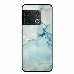 Premium Marble-Designed Tempered Glass Back Cover - Shockproof Protective Case for OnePlus 10 Pro (57)
