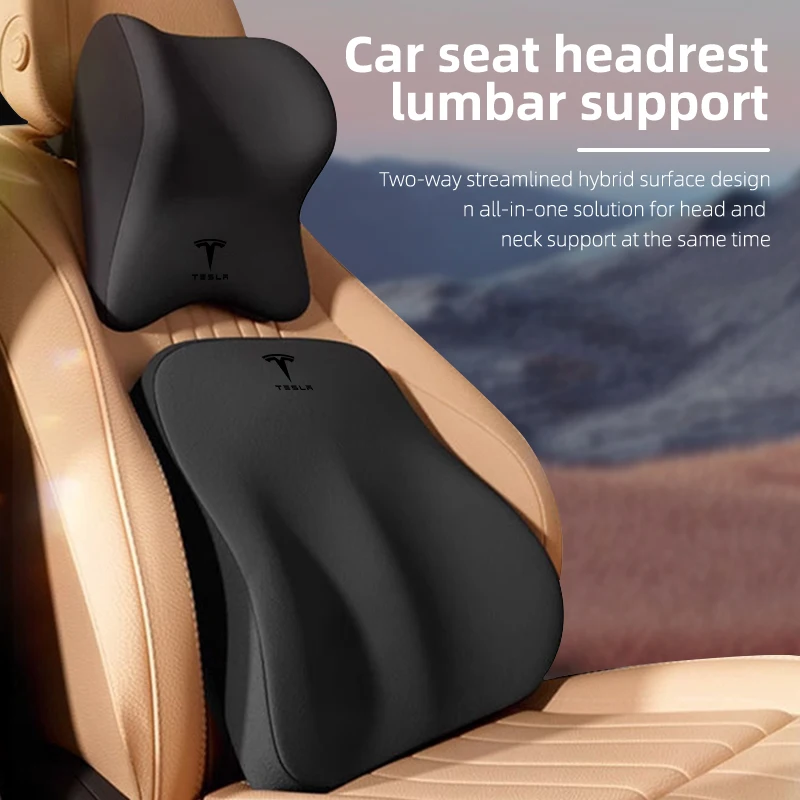 Poggiatesta Per Collo Auto Cuscino In Memory Foam Cuscino Di Supporto Lombare Per Tesla Model 3 Y S X 2021 Roadster Cybertruck Juguete Accessori