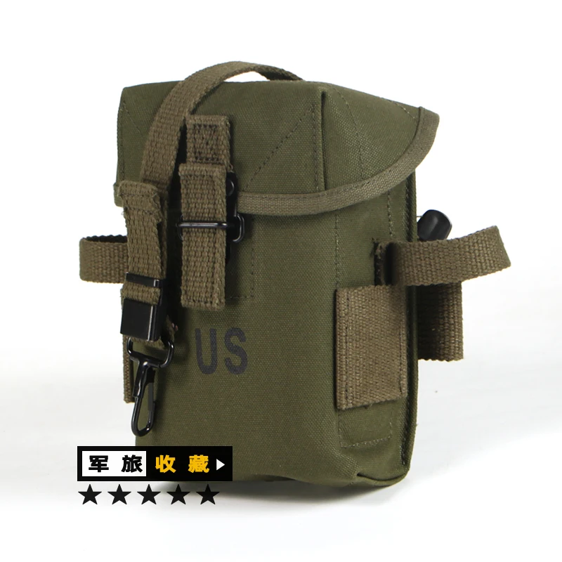 M1956 장비 M14 탄창 가방 OD 캔버스 걸이형 가방
