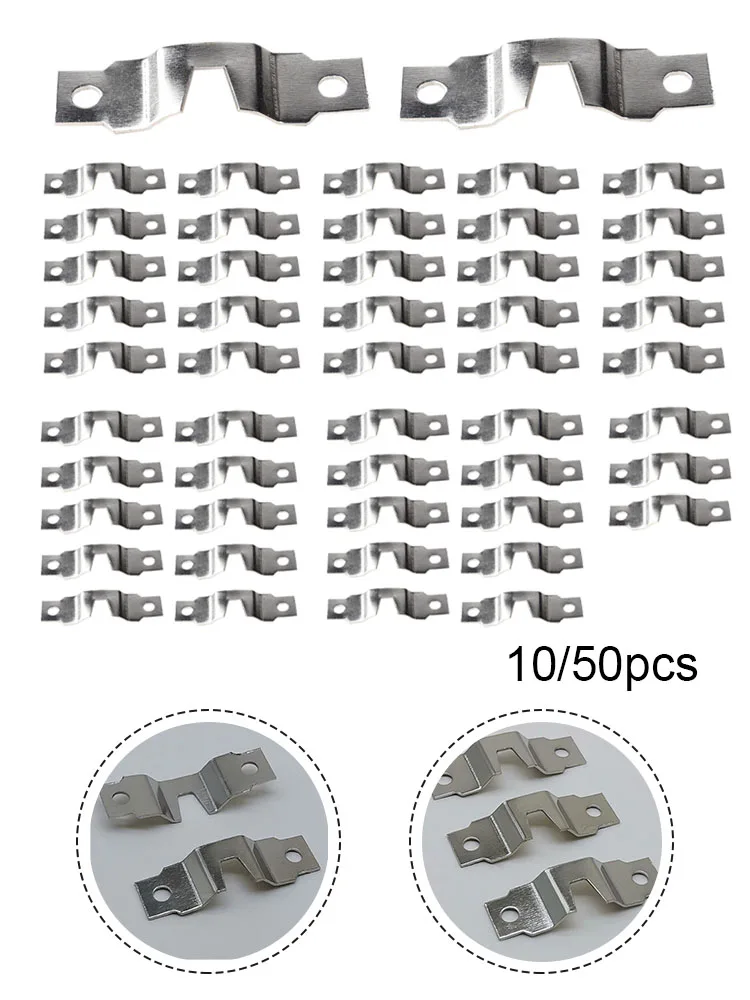 Description Picture 6 of item10/50PCS Stainless Steel Hook Buckles Hanger Hanging Connecting Photo Frame Picture Mirror Wall Silver Hardware