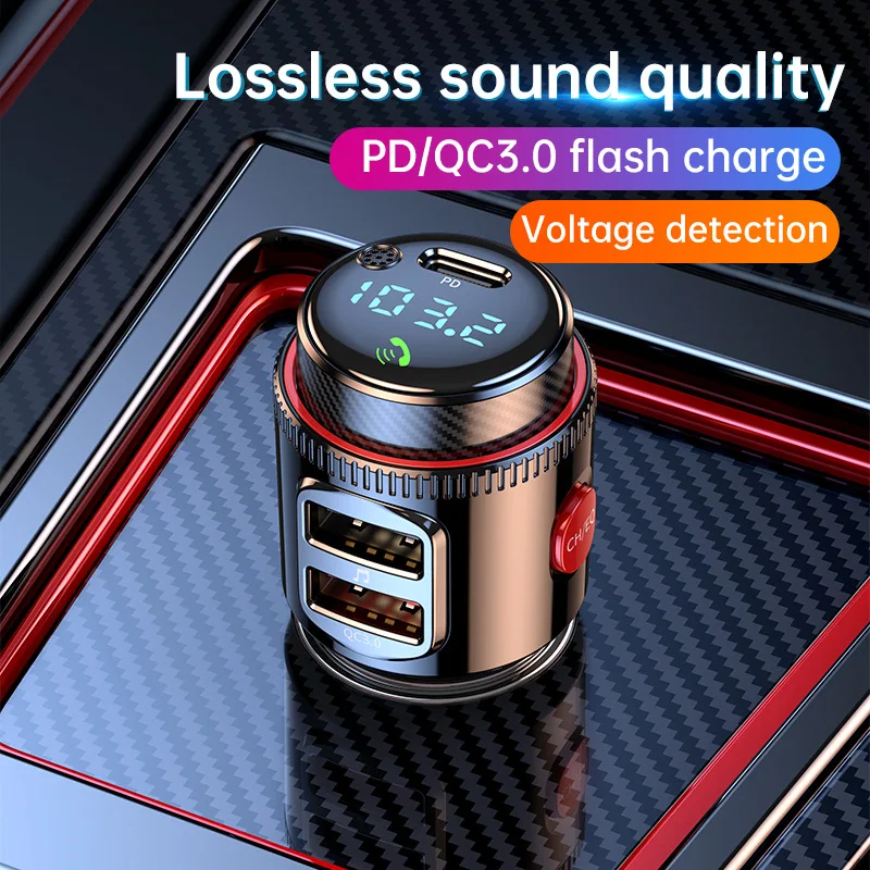 Bluetooth FM Transmitter Car Radio MP3 Player with QC3.0 USB Charge