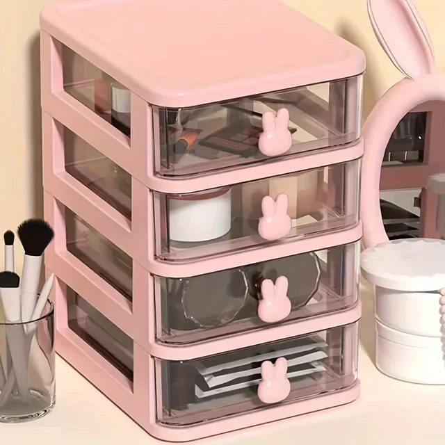 Caja de almacenamiento para encimera, contenedor de almacenamiento de maquillaje, caja de almacenamiento tipo cajonera de escritorio, accesorios para el cabello, estante de almacenamiento de artículos diversos, 1 ud.