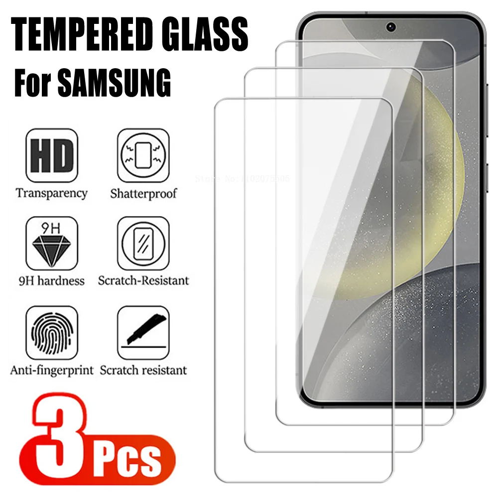 

Защитное стекло 11D для Samsung Galaxy S23 FE S24 Plus A05 A15 A25 A35 A55, 3 шт.