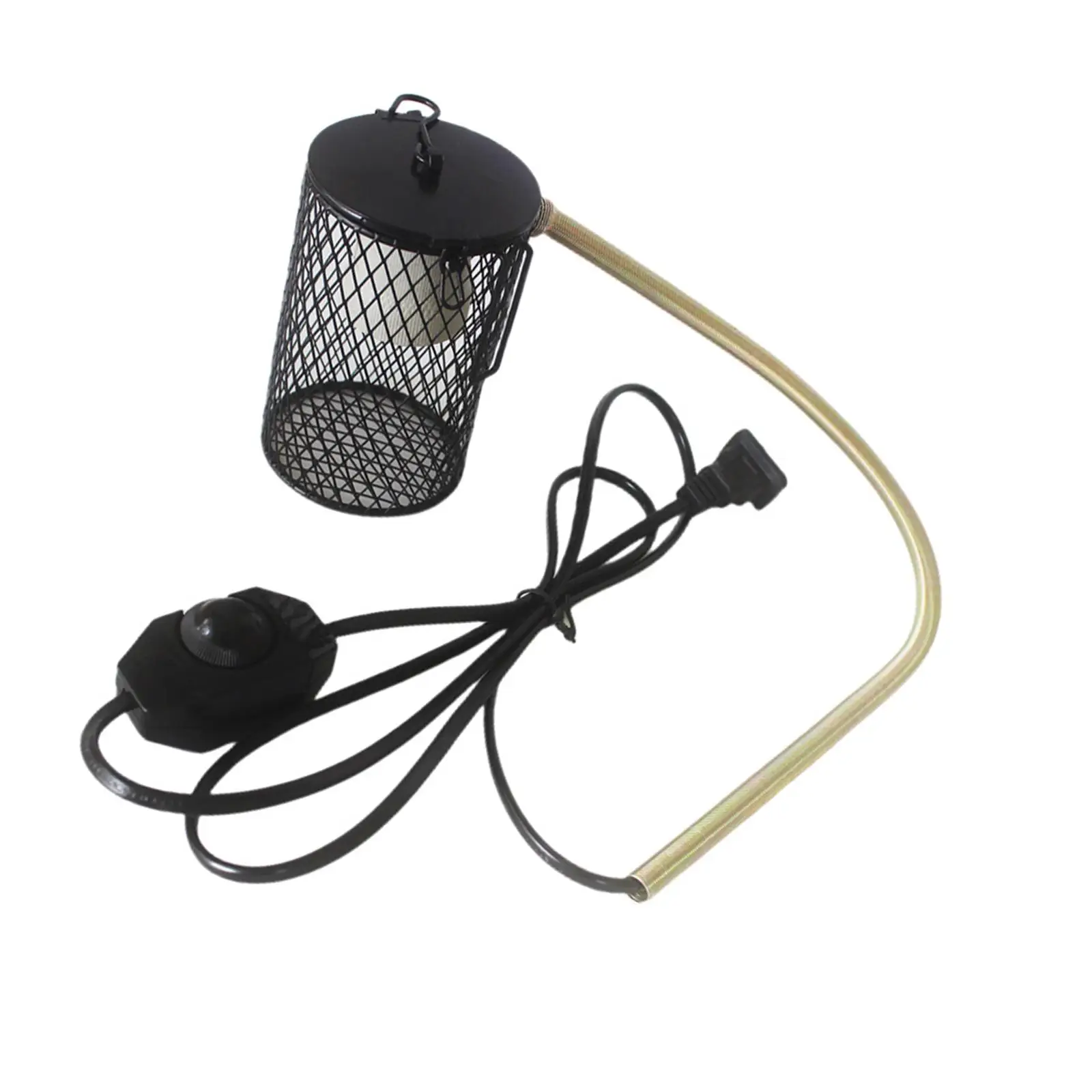 Reptile Heat Lamp Guard, Heater Light Cover Winter Supplies Heating Light Mesh Cage for Snake,