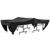 Outdoor Courtyard Patio Waterproof Dust-proof Table Tennis Table Cover Black 280x153x73cm Outdoor Tennis Table Cover Table Cover 2