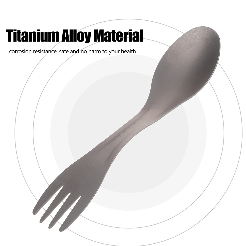 2-in-1 Titanium Spoon & Fork 4
