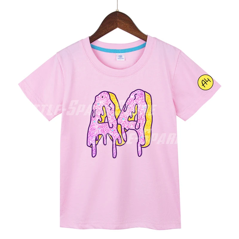 

А4 Donuts Summer Boys Kids T Shirts Boy Girl 100% Cotton T Shirt Tops Fashion Casual Влад a4 Бумага Cartoon Baby Clothing Tees