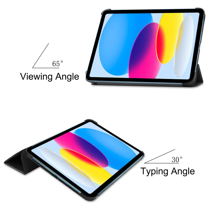 For IPad 2022 Case 10.9 Inch 10th Generation Funda Smart Magnetic Shockproof Tablet Shell For IPad 10th Gen Cover Etui + Stylus_voghion.com