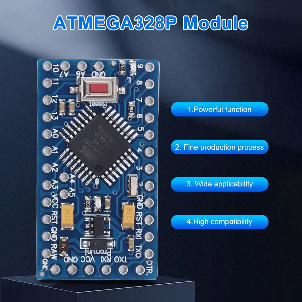 Pro Mini 328 5V 16MHz 미니 ATMEGA328 3.3V 8MHz ATMEGA328 모듈 아두이노 개발 보드용 전자 빌딩 블록