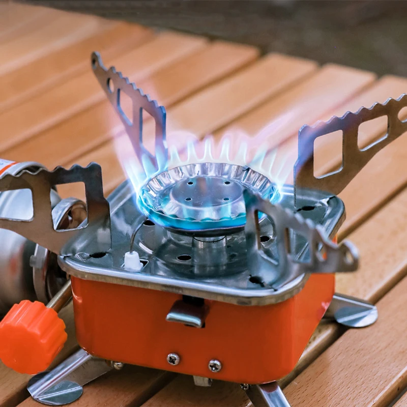 Camping Gas Stove Mini Big Power Heater Gas Stove Cookware Outdoor Tourist Burner Cooker Portable Picnic Cookware Barbecue Bbq