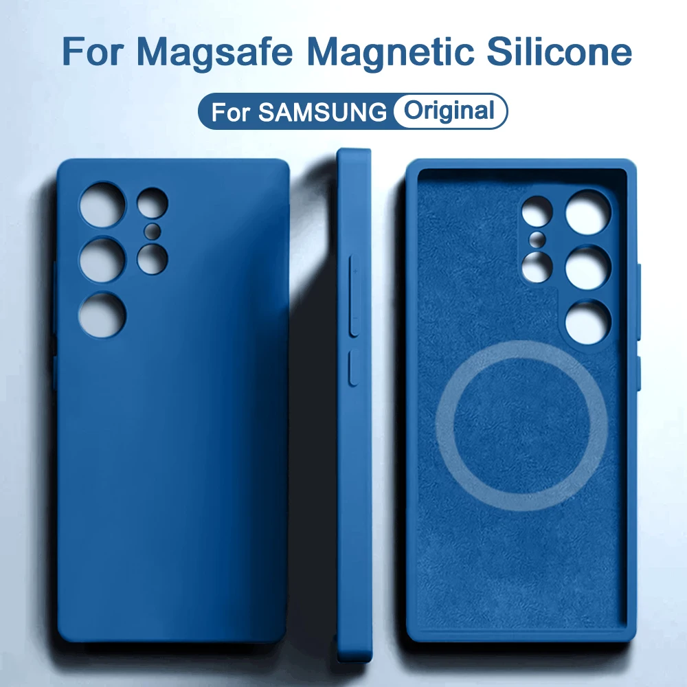 Enhanced Magnetic Liquid Silicone Case with Wireless Charging Capability