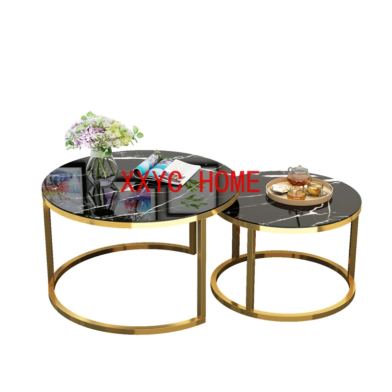 

Living Room Bistro Coffee Tables Round Luxury Mesa Lateral Center Patio Nordic Coffee Table Design Balcony Couchtisch Furniture