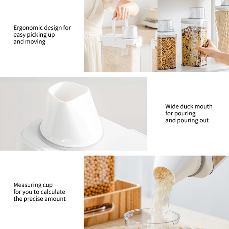 Storage Box Storage Jar Laundry Detergent Dispenser Storage Tank Herb Storage Container Storage Sets Household Storage Sets Plastic Storage Bottle Laundry Detergent Storage Box 2pcs Multifunctional Storage Tanks Laundry Powder Detergent Dispenser Airtight Food Storage Container Kitchen Organizati