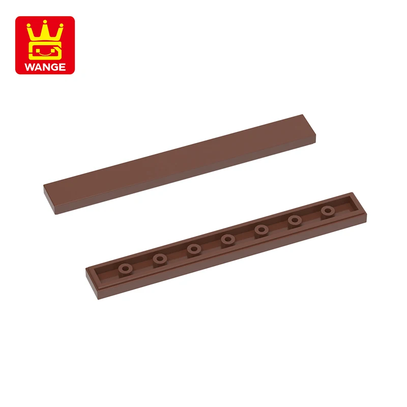 Wange 4162 플랫 타일 라이트 패널 블록 Moc, 벽돌 DIY 어린이 장난감 조립 부품 호환, 1x8, 100g, 92PCs