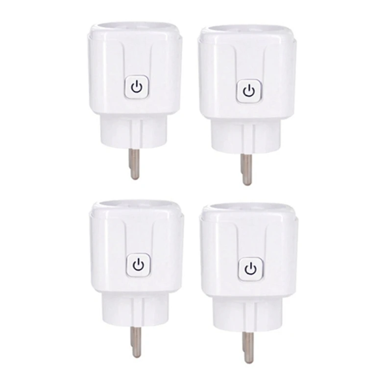 

4PCS Smart Socket Voice Control Works+Smartlife For Google Assistant Alexa EU Plug