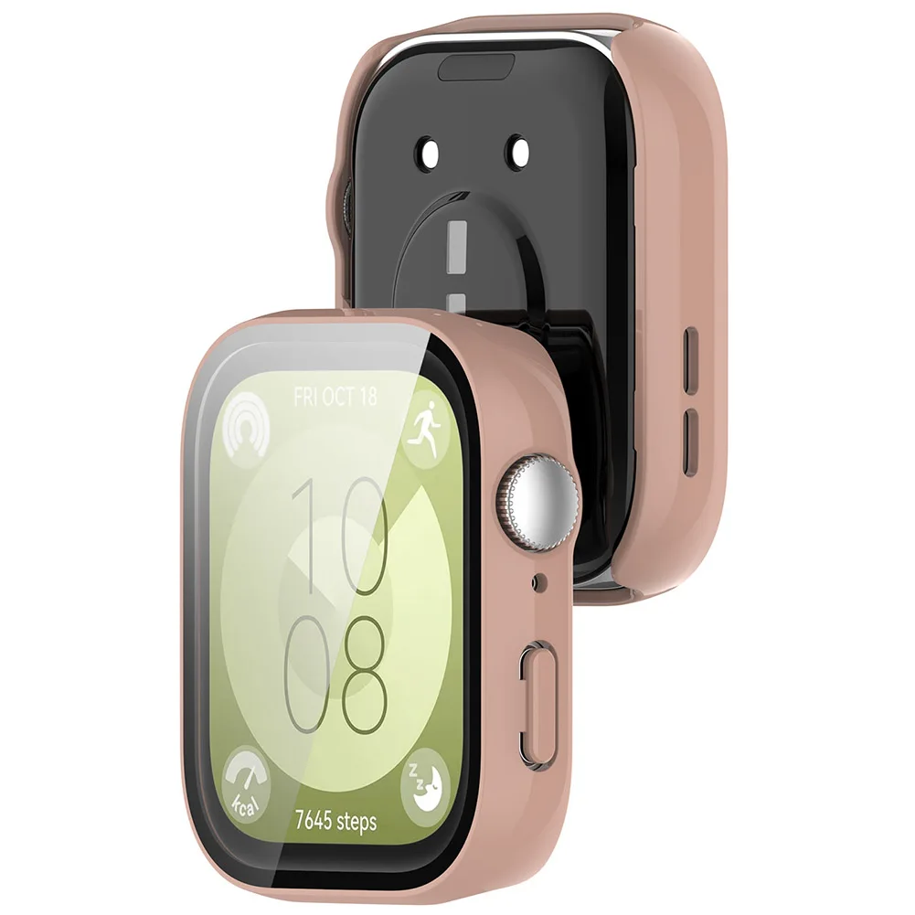 PC Watch Case For Huawei Watch Fit 3 Screen Protector Full Coverage Cover Tempered Glass Case For Huawei Watch Fit 3 Accessories