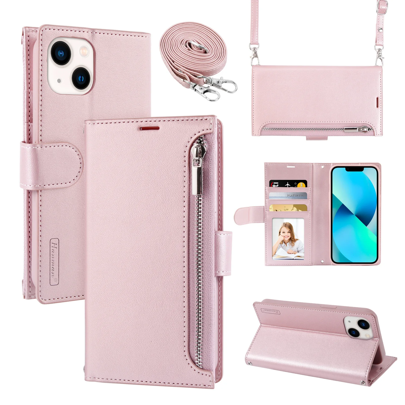 

Кожаный чехол-кошелек для Samsung S24 S24 Ultra S24plus