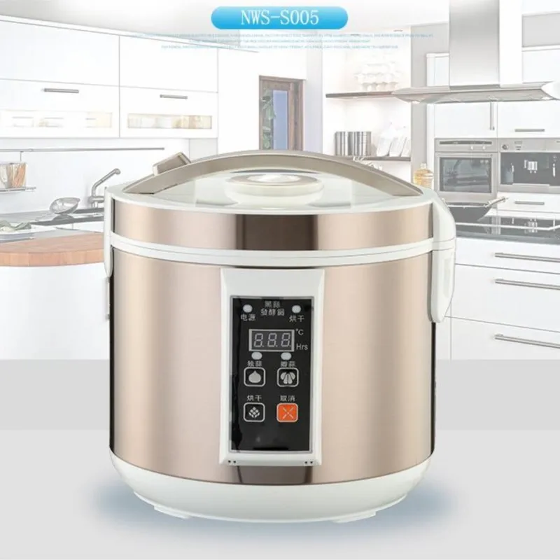 220V Electric Black Garlic Fermenter Dough Natto Rice Wine Fermenting Machine DIY Automatic Zymolysis Pot Yogurt Maker