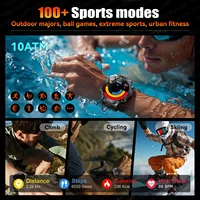 Montre connectée militaire pour hommes, 1400mAh, Ultra durable, étanche 10ATM, bracelet respirant, appel HD, 100+ modes sportifs 4