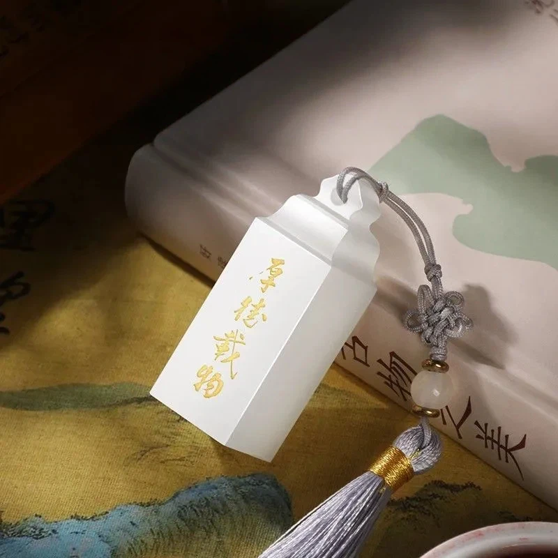 백옥석 개인 이름 인장 스탬프 서예 그림 컬렉션 도서 서명용 조각 졸업 선물 예술 공예품