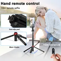 Wireless Bluetooth Selfie Stick 1.6M Extendable Cell Phone Tripod Stand with Wireless Remote for Gopro Action Cameras Smartphone - Image 3