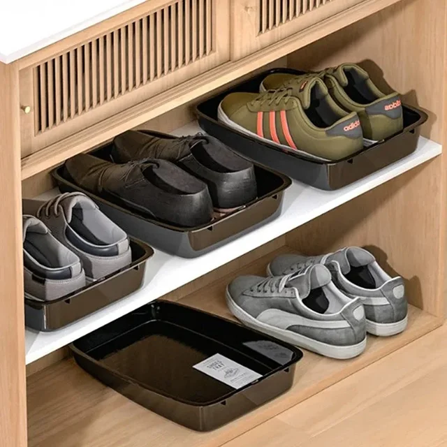 Plateau de rangement pour chaussures de voiture, intérieur multifonctionnel, accessoire Durable, organisateur de véhicule, boîte de conteneur sous le siège 3