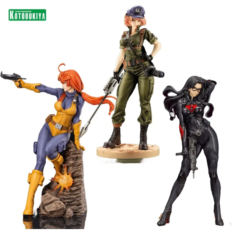 

Original Kotobukiya G I Joe Bishoujo Series Scarlett Lady Jaye Rise of Cobra Action Anime Figure Model Toys Holiday Gifts