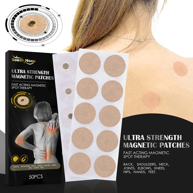 50pcs/Box Magnetic Acupoint Patches Magnet Acupuncture  Plaster Neck Back 2