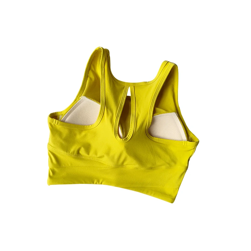 Sports Bra Women Lingerie Womens Bras Sports Underwear Womens Lingerie Gym Top Sports Tank Top Gym Tank Top Women Undershirt Seamless Sports Bra Women's Summer Nude Collection Breast Fitness Bra Integrated Fixed Quick Drying Back Yoga Tank Top