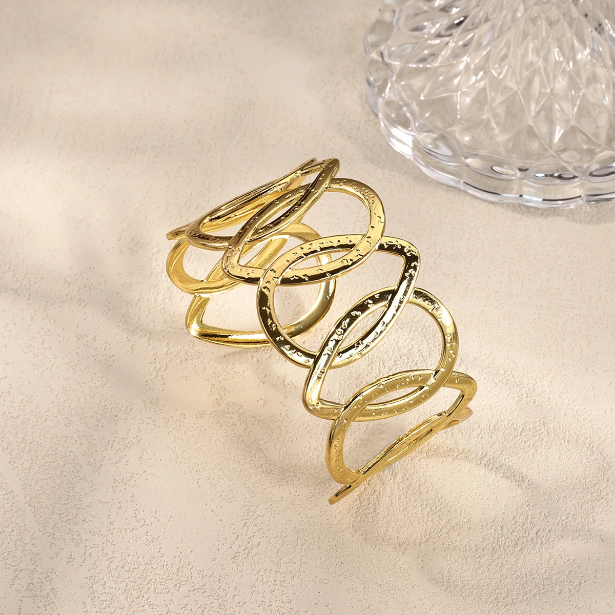 Hollow Stainless Steel Bracelet Bangles for Women