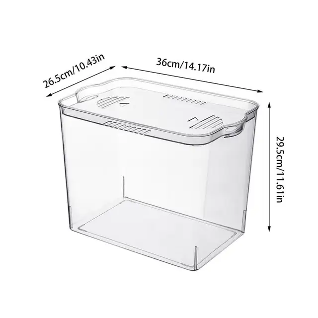 Beginner Fish Tank Stackable Transparent Cube Tank Small Fish Bowl For Temporary Space Turtle Tanks Desktop Aquarium For 5
