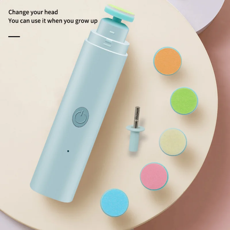 Electric Baby Nail Trimmer Kid Nail Polisher Tool Infant Manicure Scissors Baby Hygiene Kit Clipper Cutter for Newborn